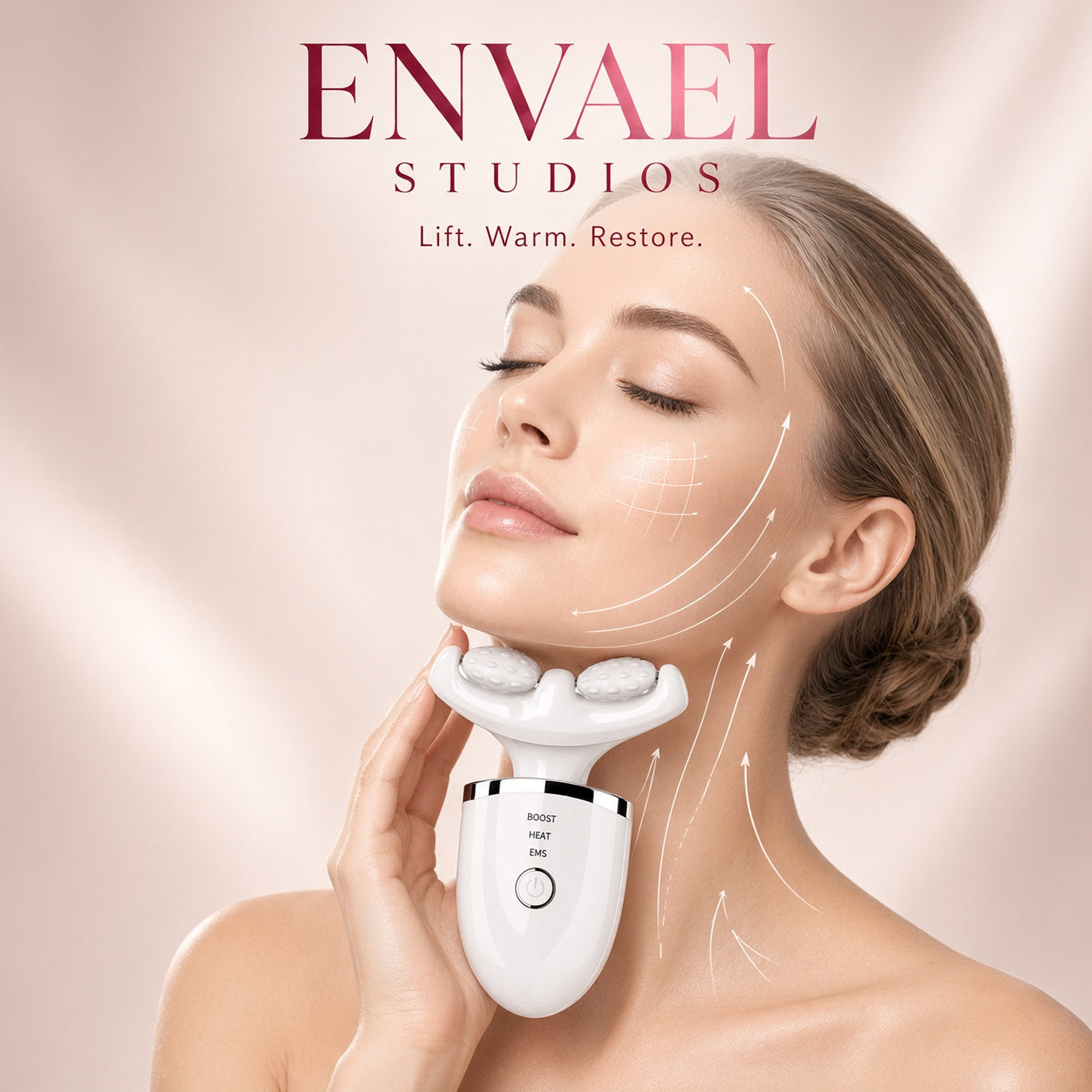 Beauty Wand With LED Light and Massage Mode
